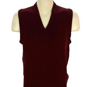 Pendleton 100% Virgin Wool Sweater Vest‎ L VTG USA Lambs Wool Yarn Xmas Mens